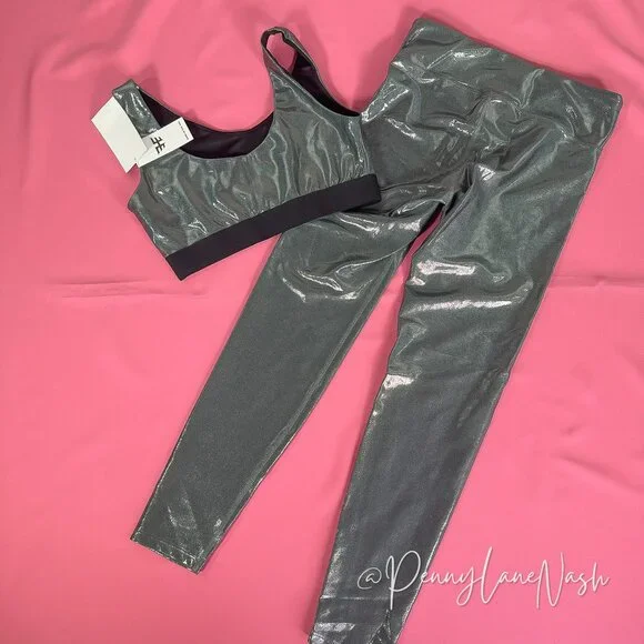 NWT Heroine Sport Marvel Sports Bra & Legging Set Platinum - Picture 8 of 8